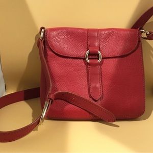 Cole Haan Red Leather Crossbody Bag